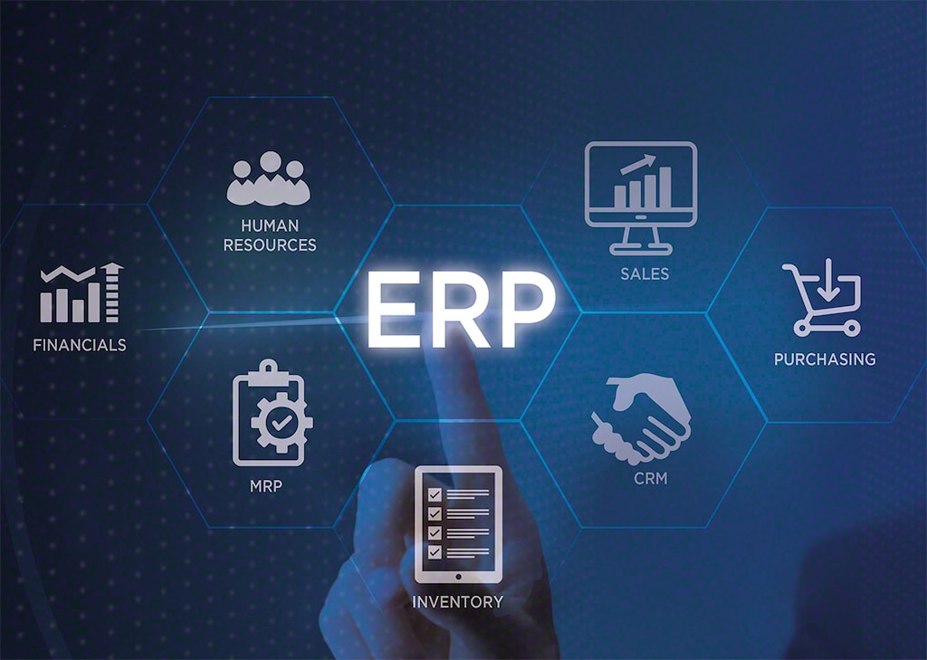 ERP is een gemoderniseerde en meer omvattende versie van het traditionele MRP-systeem
