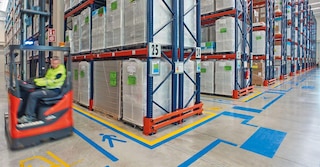 Industriële vloermarkeringen