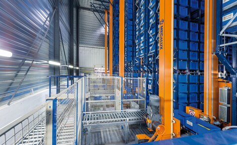 Mecalux installe un magasin miniload à Lyon d'une capacité de 15 872 caisses pour MGA Mecalux installe un magasin miniload à Lyon d'une capacité de 15 872 caisses pour MGA