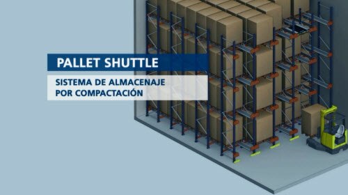 Pallet Shuttle : semi-automatisch opslagsysteem