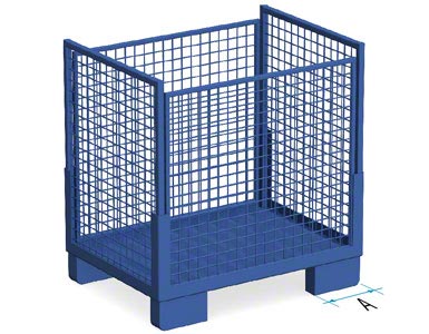 Metalen magazijnbakken zonder slede type 2
