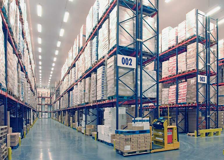 Voorbeeld van orderpicking bij een bedrijf in de transport- en distributiesector