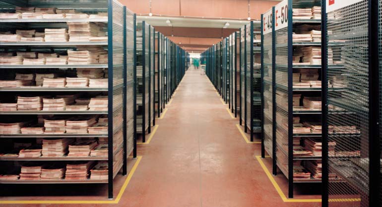 Magazijn voor de uitgeverijbranche