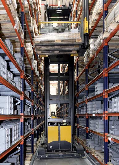 Magazijn voor een producent van elektronische componenten