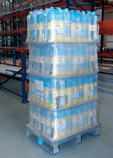 Detail van een pallet