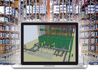 Using a warehouse management software