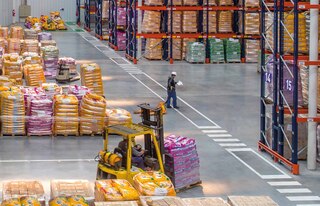An operator coordinates operations as part of distribution logistics An operator coordinates operations as part of distribution logistics