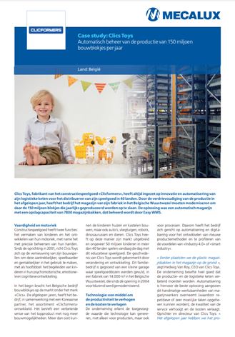 Clic Toys digitaliseert zijn logistieke processen dankzij Easy WMS Clic Toys digitaliseert zijn logistieke processen dankzij Easy WMS
