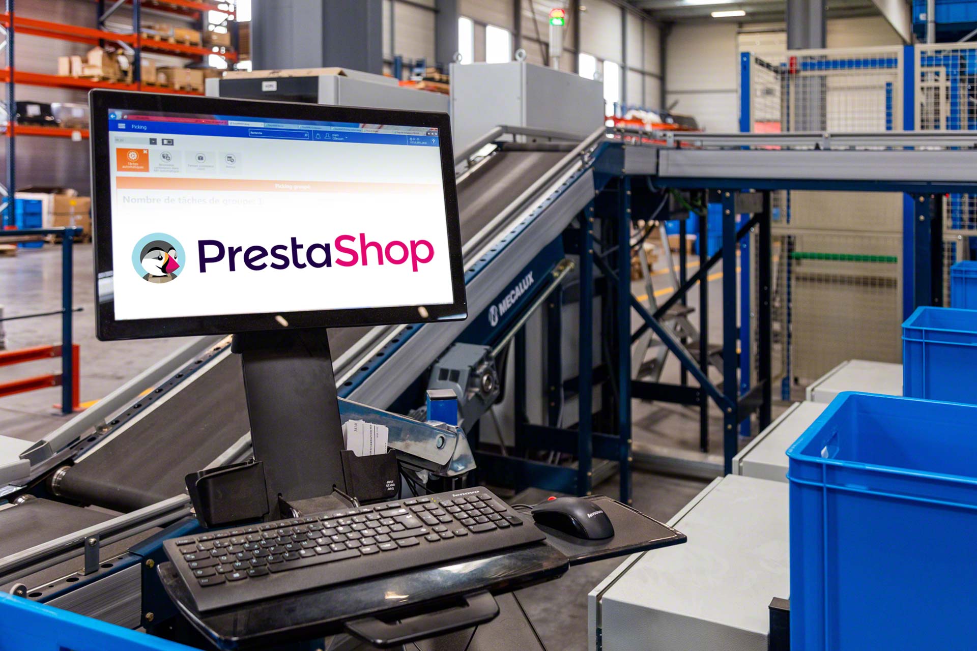 Easy WMS syncs the online PrestaShop store with the stock in the warehouse