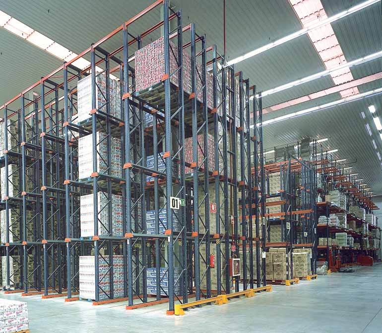 Magazijn van een distributiebedrijf