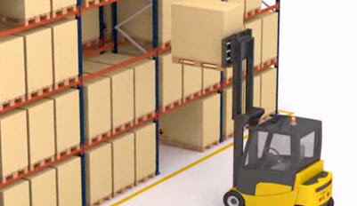 Operation of the pallet racking system.