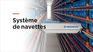 Système automatisé de navettes pour les centres de distribution à haute performance