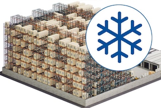 Het 3D automatische Pallet Shuttle-systeem verlaagt de energiekosten in koel- en vrieshuizen