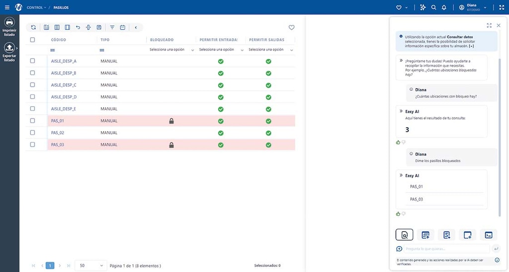 L’IA générative d’Easy WMS répond à des demandes complexes via un chatbot