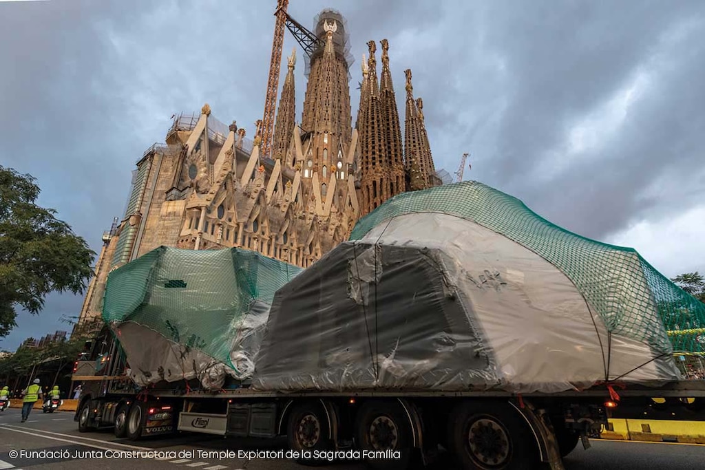 Une logistique complexe pour la construction de la Sagrada Familia en plein centre-ville