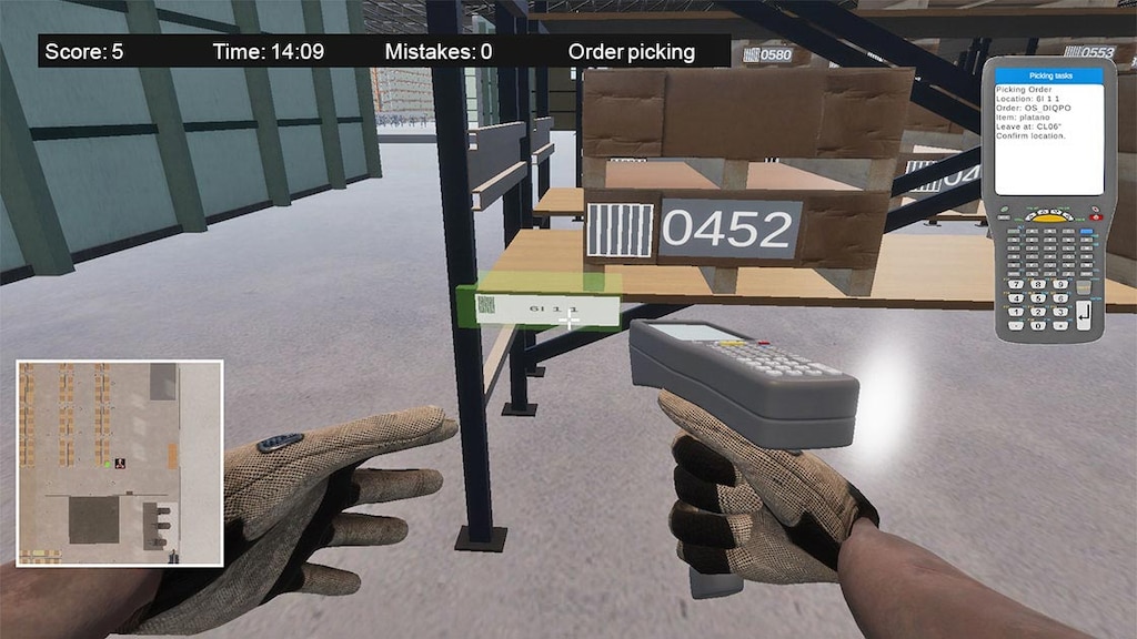 Les opérateurs se forment à la préparation des commandes dans WarehouseGame Training