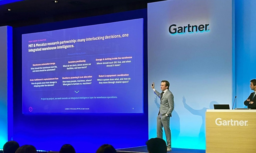 Matthias Winkenbach, directeur du MIT Intelligent Logistics Systems Lab, lors du Gartner Supply Chain Symposium/Xpo 2026 à Barcelone