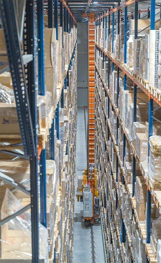 Le magasin automatique pour palettes de Natura Bissé à Barcelone piloté par Easy WMS