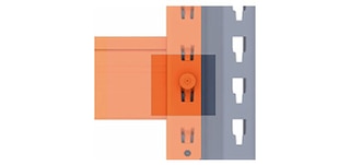 Safety locking mechanism for pallet racks