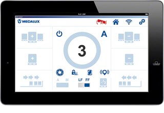 Het besturingssysteem van de Pallet Shuttle biedt veel functies