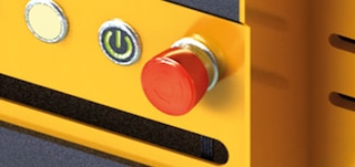 Pallet Shuttle noodknop