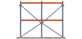 Contreventement du rayonnage à palettes