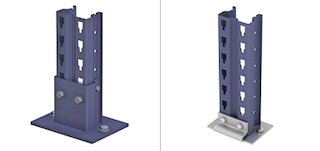 Pie de montant du rack à accumulation