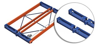 Le chariot constitue la structure principale des bases mobiles