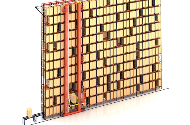 Les transtockeurs automatisent le dépôt et l’extraction des palettes Les transtockeurs automatisent le dépôt et l’extraction des palettes