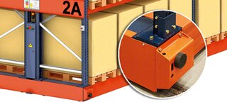 Afstandsmeters zorgen ervoor dat de verrijdbare onderstellen soepel en veilig stoppen