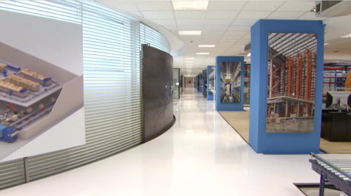 Showroom de Mecalux : 2 500 m² consacrés à l’exposition de Solutions de stockage et intralogistique